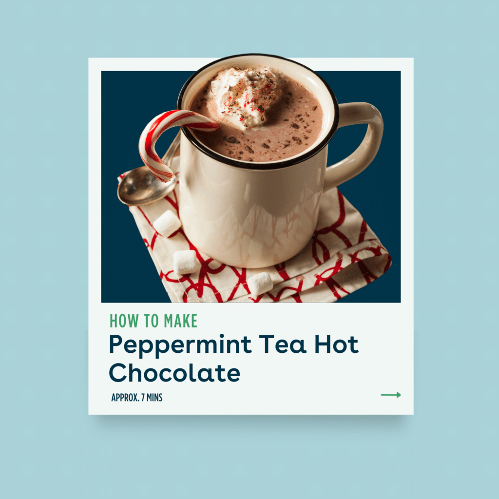 Peppermint Tea Hot Chocolate