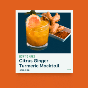 Citrus Ginger Turmeric Mocktail